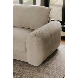 Moe's Berga Sectional Right in Grey Pebble