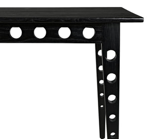 Pericles Sungkai/Mindi and Veneer Table/Desk in Charcoal Black