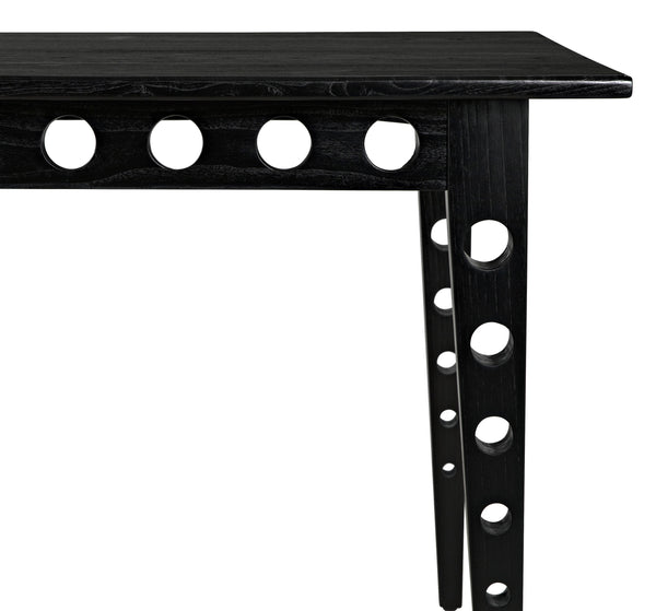 Pericles Sungkai/Mindi and Veneer Table/Desk in Charcoal Black