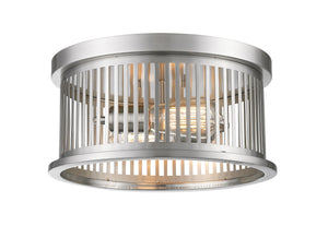 Camellia 2 Light Flush Mount in Brushed Nickel Finish