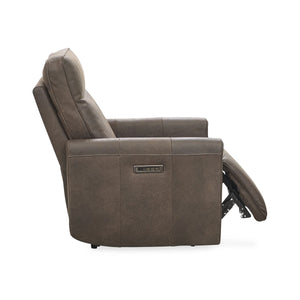 Vivica Leather Power Recliner - Dark Brown