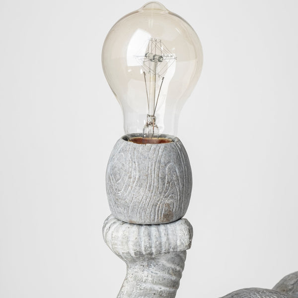 Tantor (15.9"H) Gray Resin Elephant Calf Table Lamp
