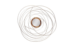 Nest Mirror, Chamcha Wood/Wire, Copper, Large