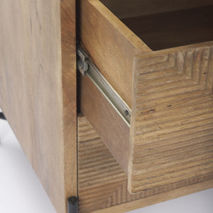 Cairo 22.0L x 22.0W x 26.0H Wood 2 Drawer Accent table