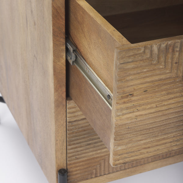 Cairo 22.0L x 22.0W x 26.0H Wood 2 Drawer Accent table