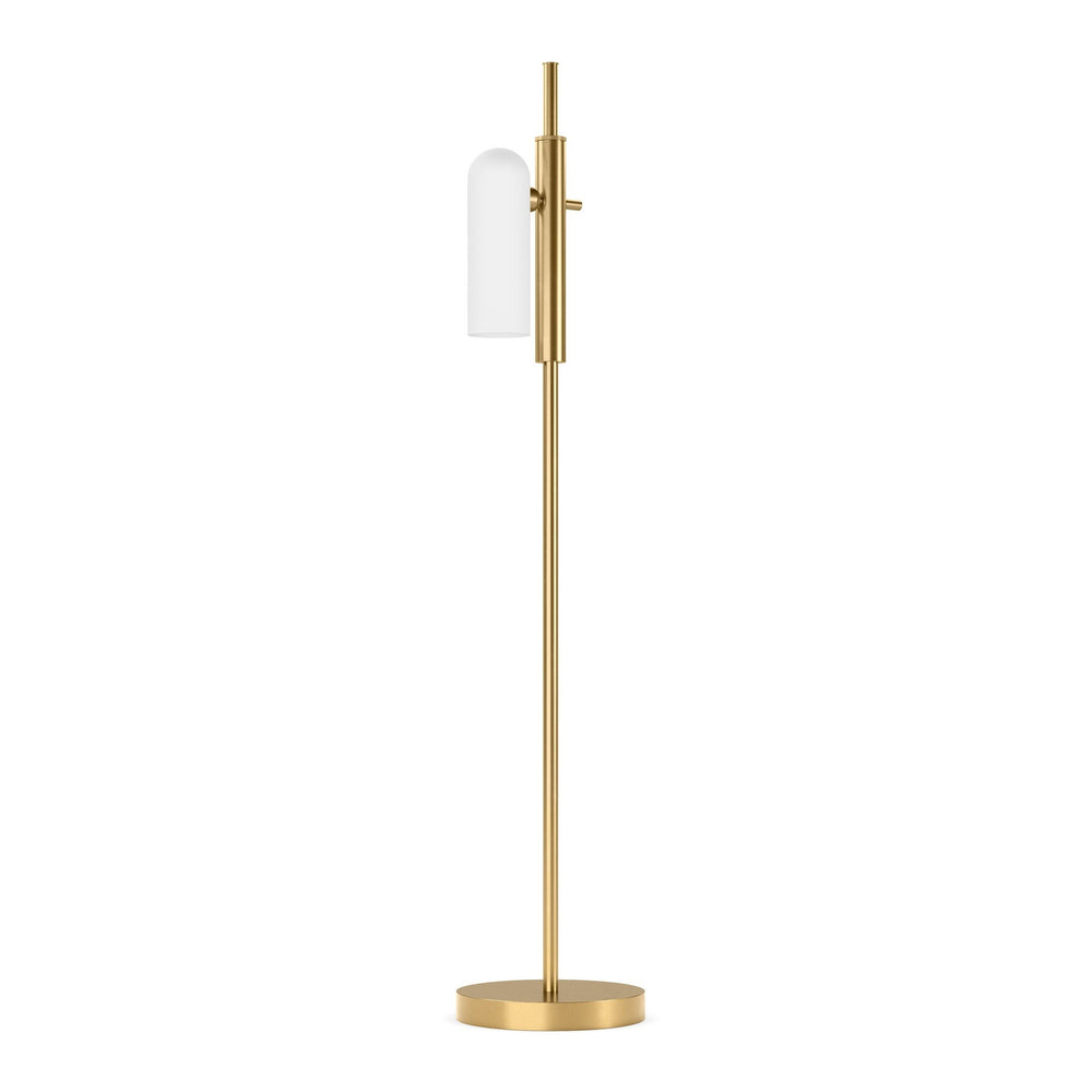 Odyssey 1 Floor Lamp In Burnished Brass