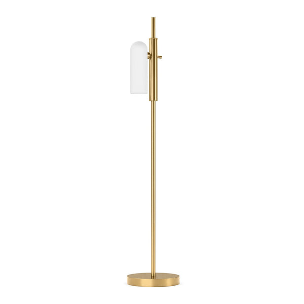 Odyssey 1 Floor Lamp In Burnished Brass