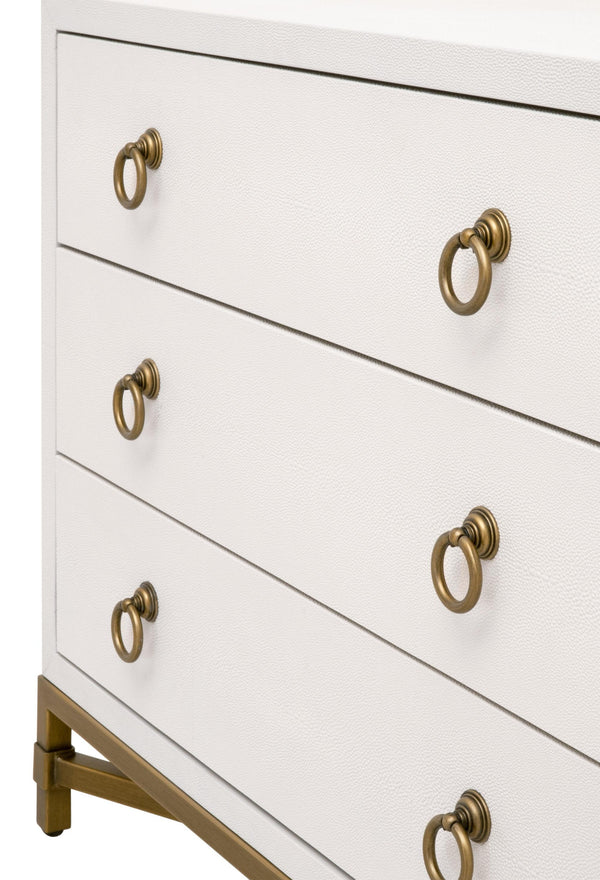 Strand Shagreen 3-Drawer Nightstand