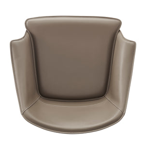 Callie Recycled Leather Counter Stool, Light Mocha