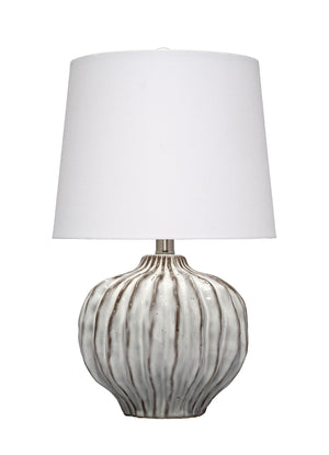 Reef Ceramic Table Lamp with Linen Shade