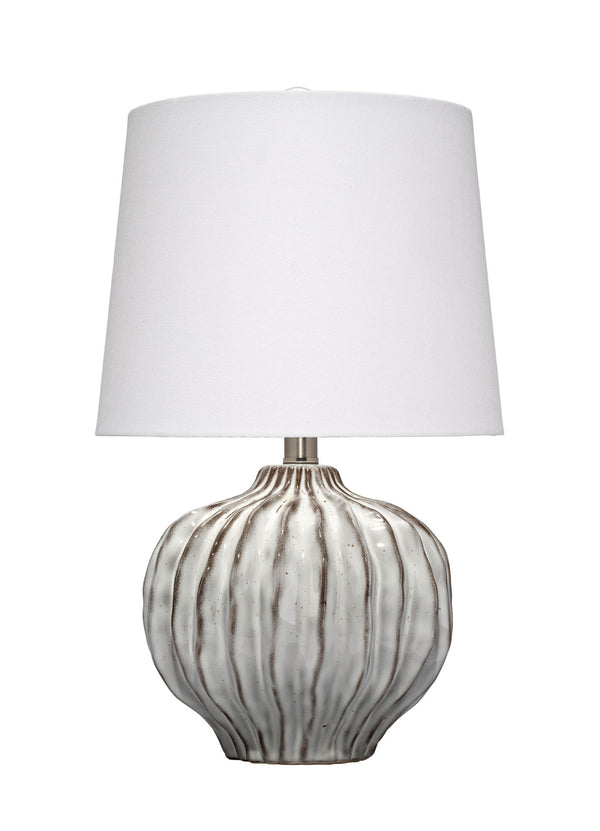 Reef Ceramic Table Lamp with Linen Shade