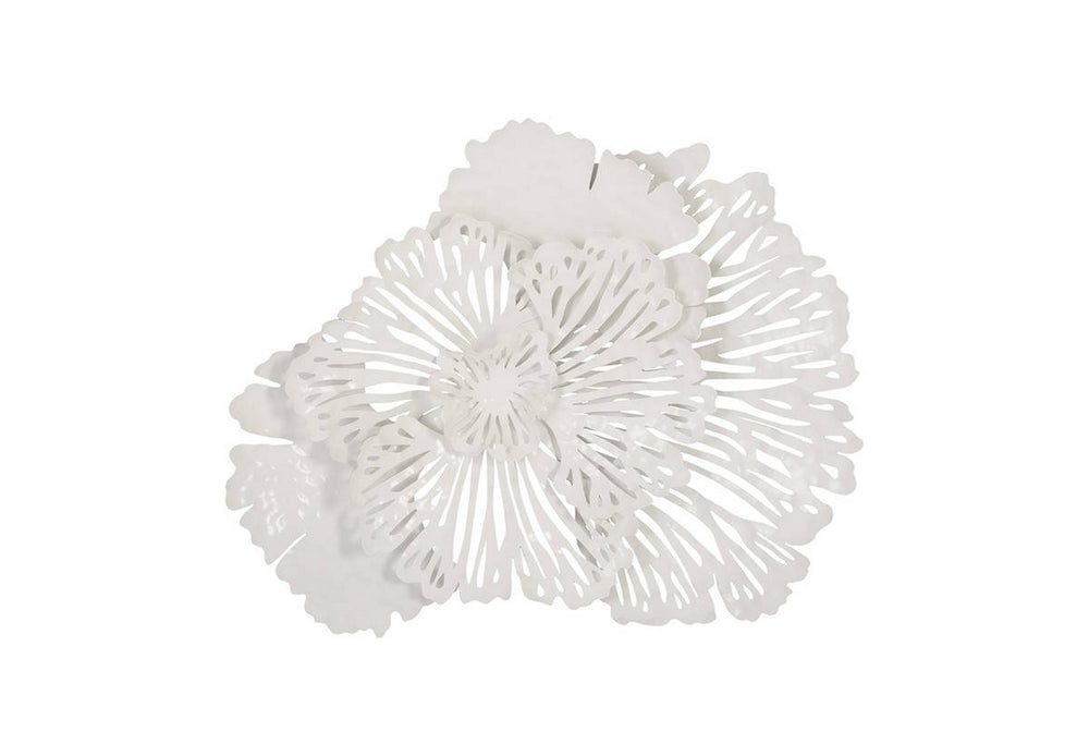 Flower Wall Art White, Small