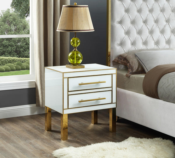 Gertrude Side Table In White