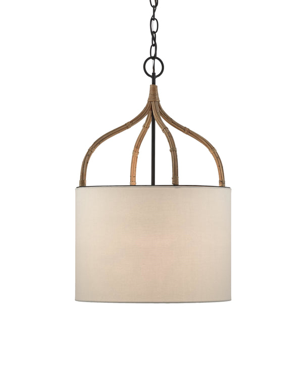 Dunning Pendant In Blacksmith & Natural