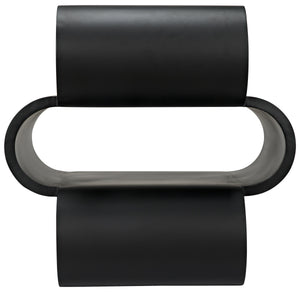 Nada Side Table, Black Steel