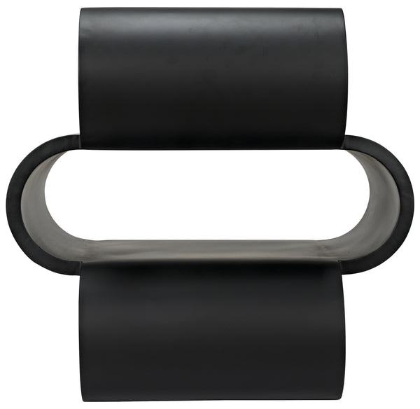 Nada Side Table, Black Steel