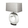 Celtica (26.8"H) White Resin Ring-Shaped Base Table Lamp