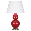 Ruby Red Double Gourd Table Lamp