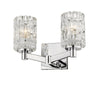 Aubrey 2 Light Vanity in Chrome Finish