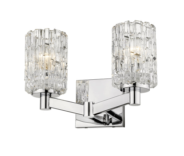 Aubrey 2 Light Vanity in Chrome Finish