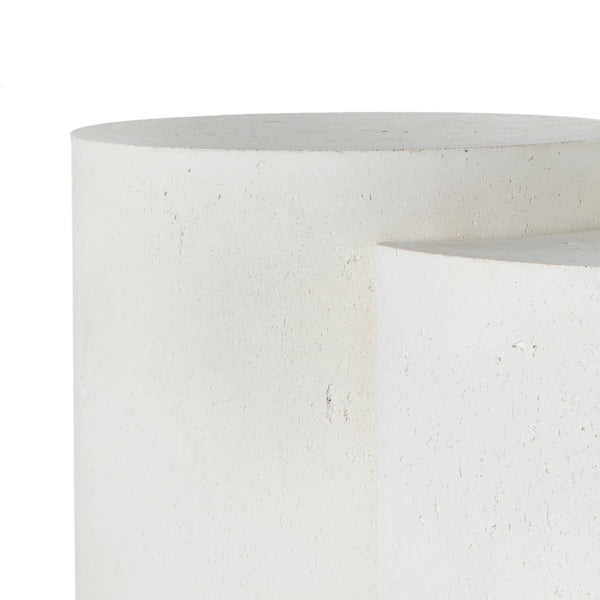Meza Nesting Coffee Table In Textured White