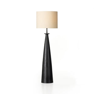 Innes Floor Lamp In Matte Black Cast