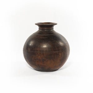 Found Wooden Jar In Reclaimed Natural