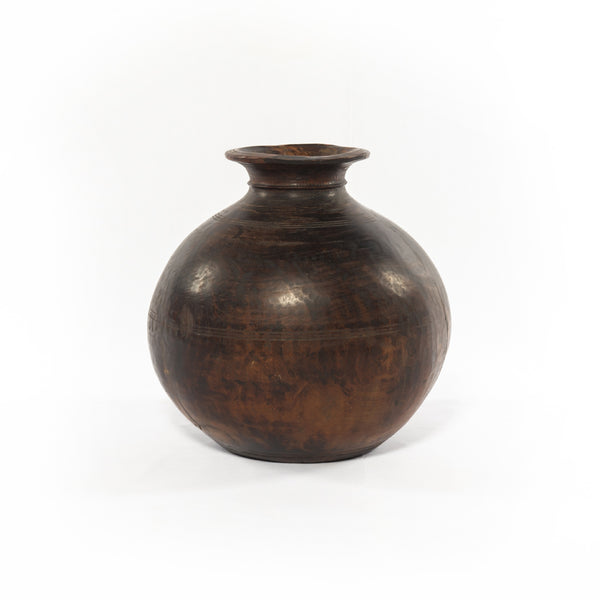 Found Wooden Jar In Reclaimed Natural