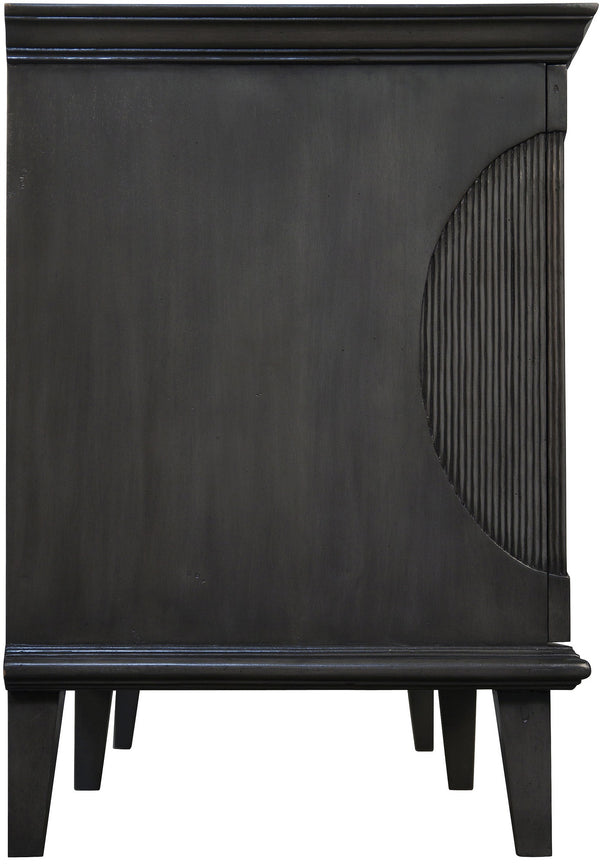 Dumont Pale Mahogany and Veneer Sideboard with Brass Pulls