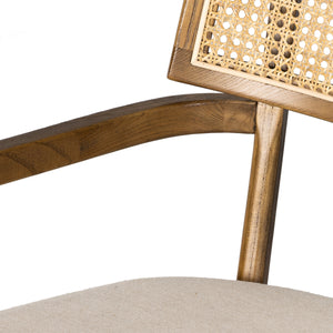 Britt Dining Armchair In Savile Flax