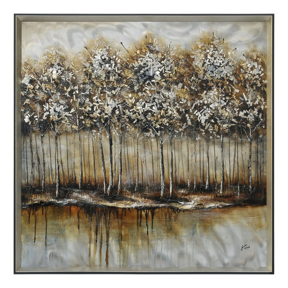 Metallic Forest Wall Art