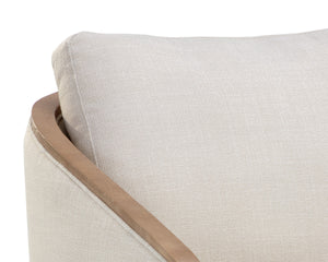 TASIA SWIVEL LOUNGE CHAIR - EFFIE LINEN