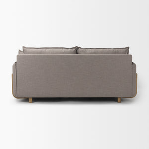 Roy I 84" Flint Gray Upholstered Three Seater Sofa
