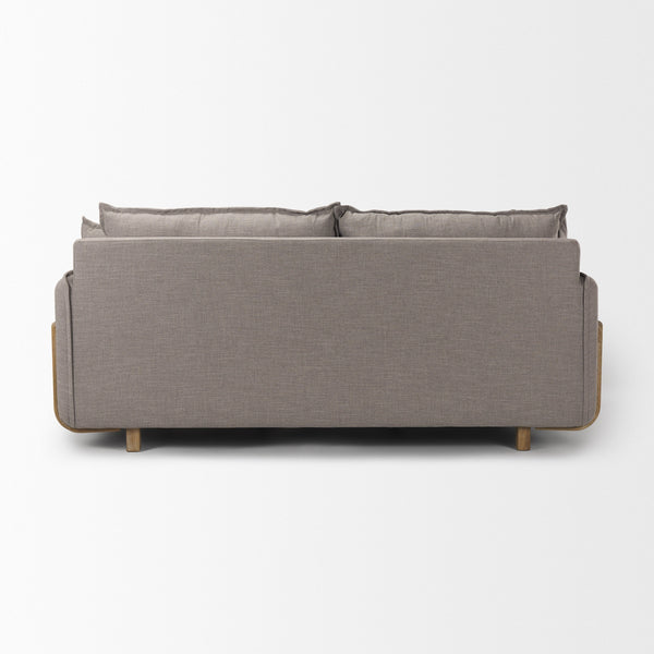 Roy I 84" Flint Gray Upholstered Three Seater Sofa