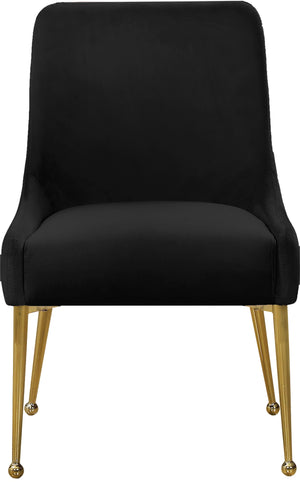 Irvin Dining Chair In Black Velvet