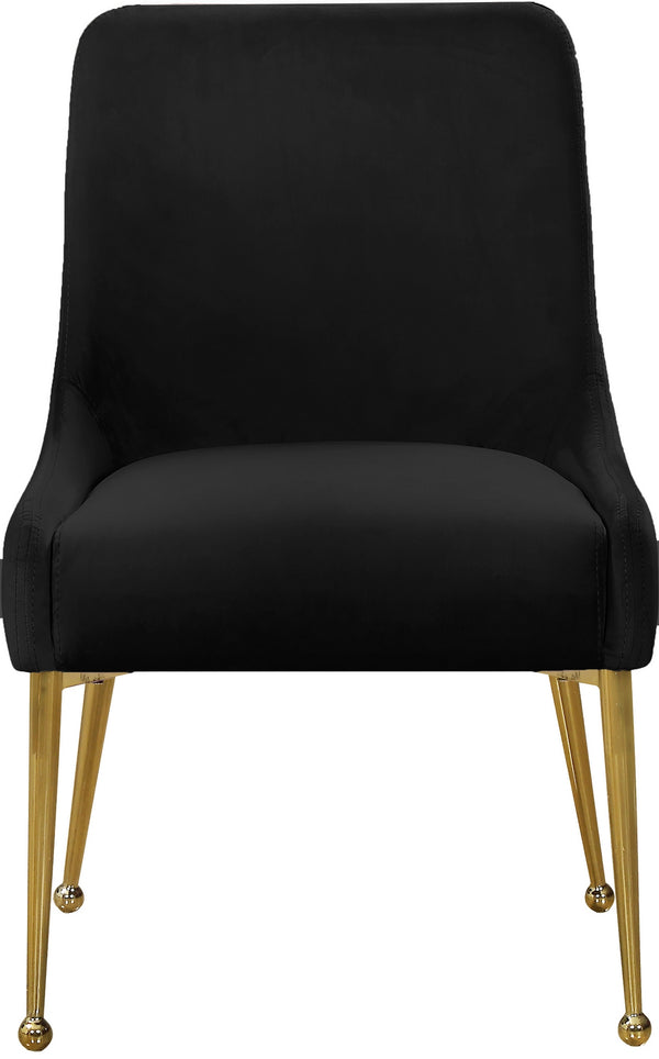 Irvin Dining Chair In Black Velvet