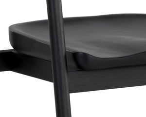 JEREMY DINING ARMCHAIR - BLACK