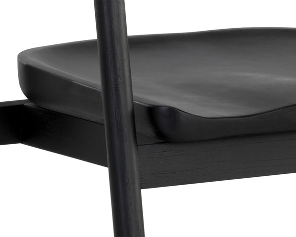 JEREMY DINING ARMCHAIR - BLACK