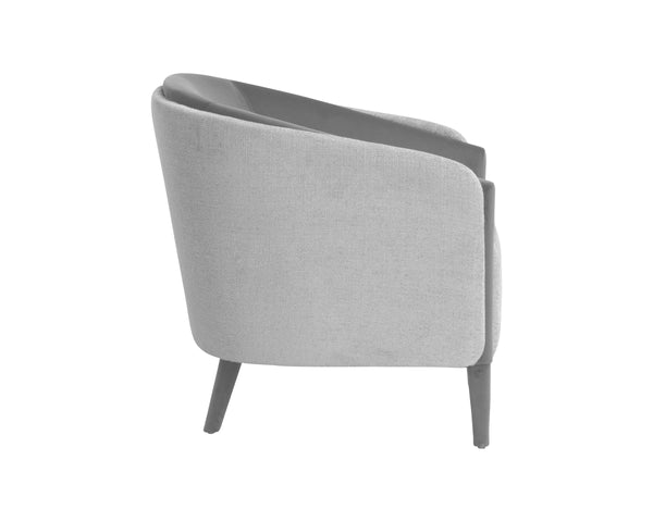 SHEVA ARMCHAIR - SAN REMO WINTER CLOUD / ANTONIO CHARCOAL