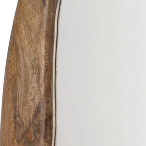 Organic Mango Wood Oval Wall Mirror