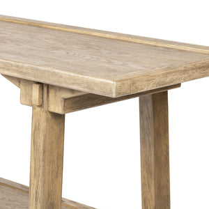 Trinity Console Table - Distressed Light Oak