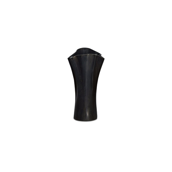 Moe's Yeri Cast Aluminum Vase in Aged Black