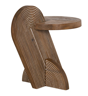 Saturn Side Table, Dark Walnut