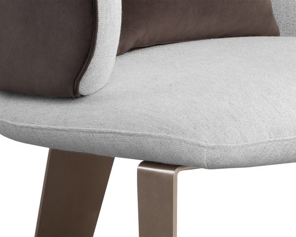GARRY LOUNGE CHAIR - SAN REMO WINTER CLOUD / MEG ASH