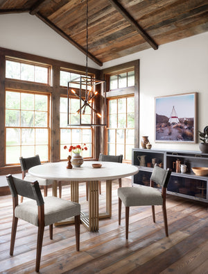 Ferris Dining Chair In Nubuck Charcoal