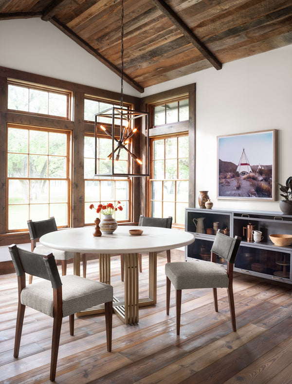 Ferris Dining Chair In Nubuck Charcoal