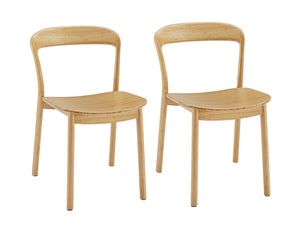 Hanna Dining Chair Bamboo Seat, Wheat (Set of 2)
