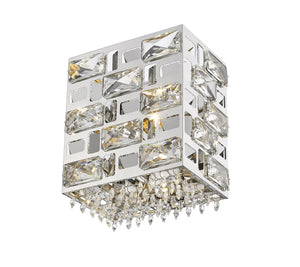 Aludra 1 Light Wall Sconce in Chrome Finish