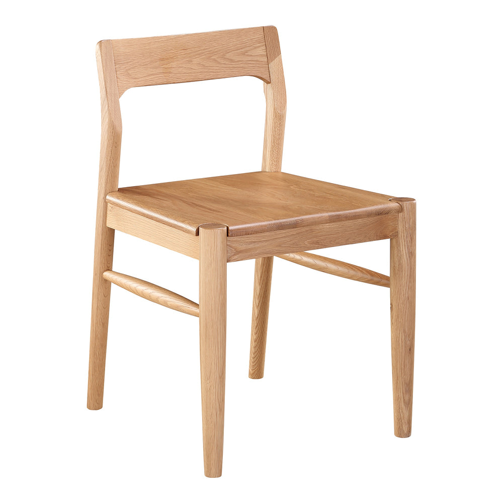 Moe's Owing Dining Chair Set in Natural Oak