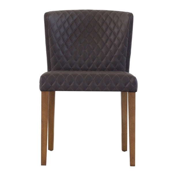 Albie Diamond Stitching Chair In Danburry Gray